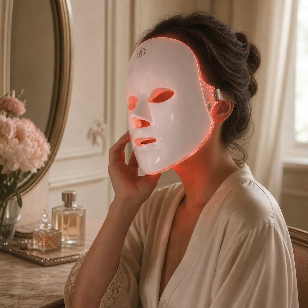 Masque Éclat : Luminescence LED Haute Couture